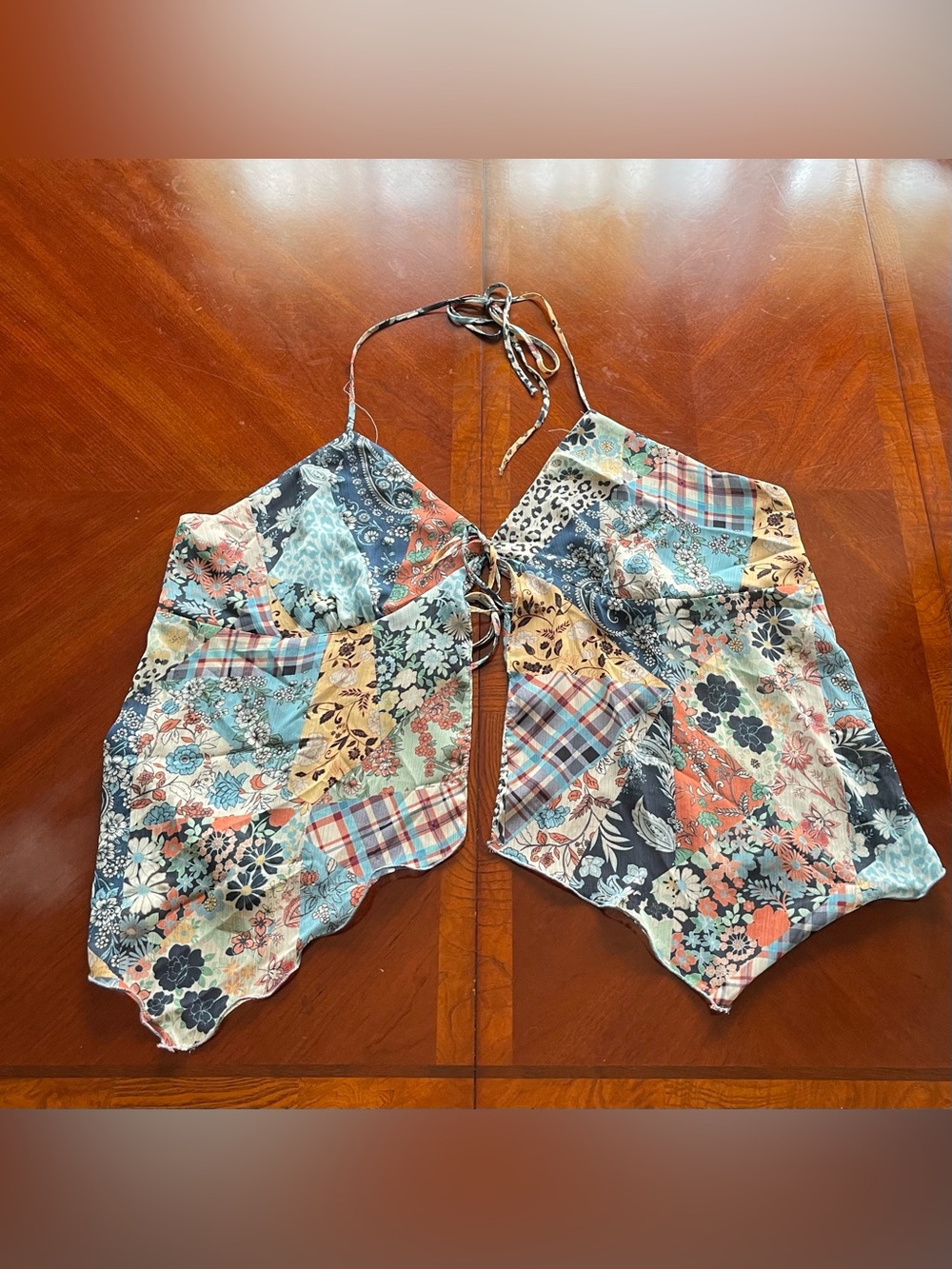 Primark patchwork halter top